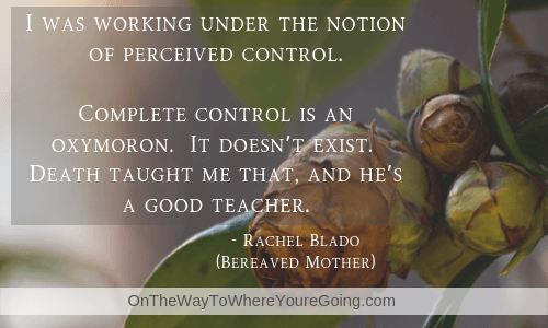 Quote: "I was working under the notion of perceived control." 