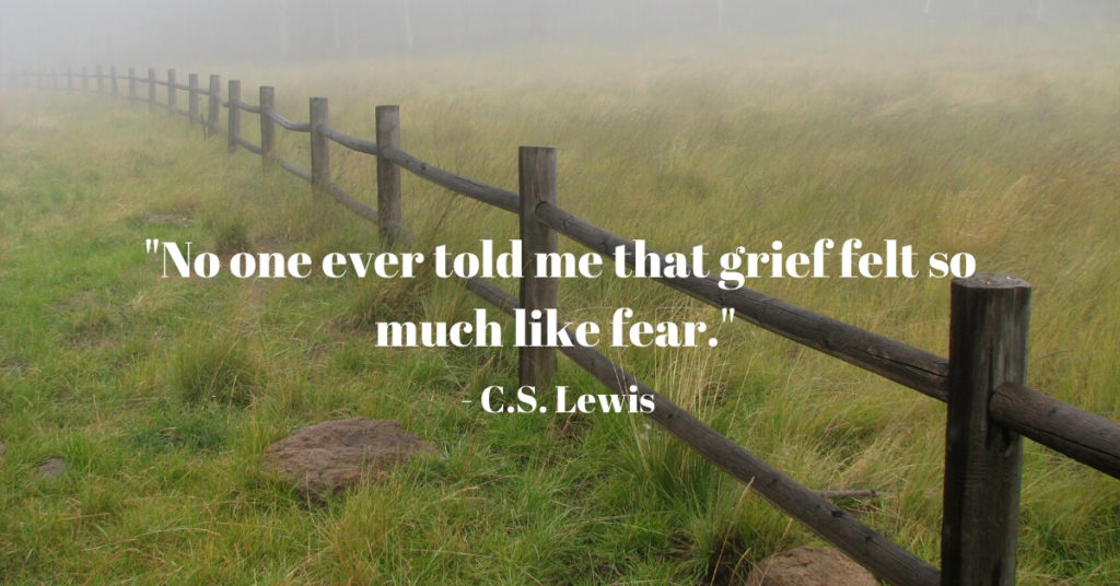 No one ever told me that fear felt so much like fear. - C.S. Lewis